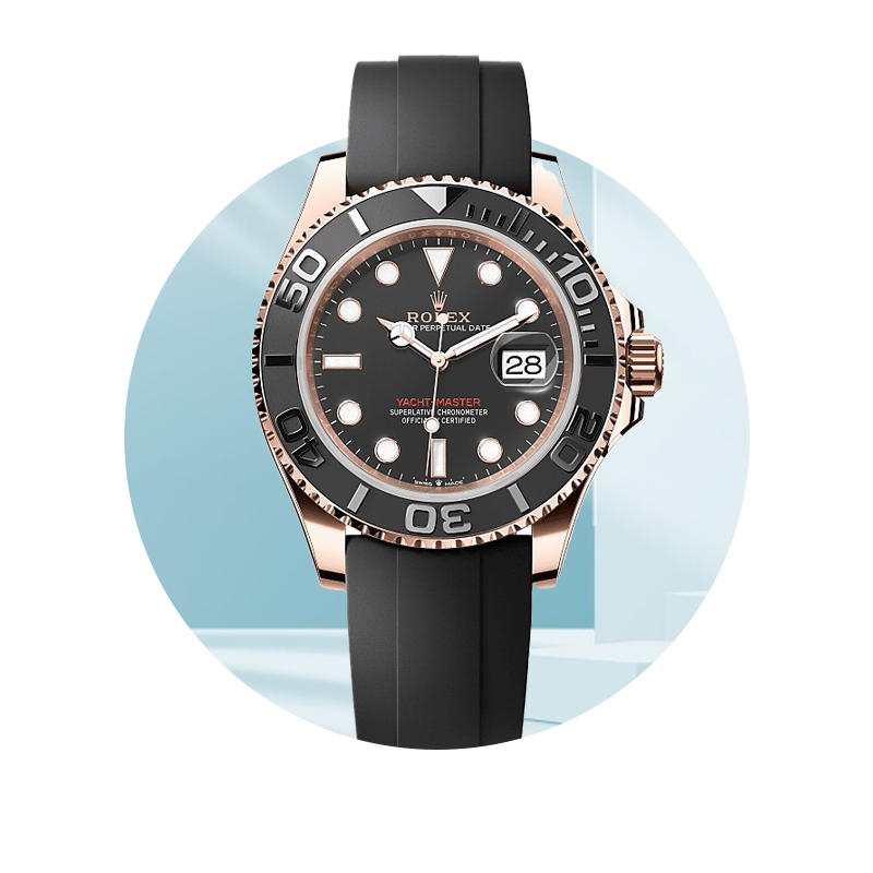 Yacht-Master Rose Gold With Black Dial