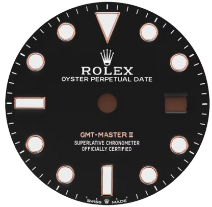 GMT Master II Black Dial (Rose Gold + Black)