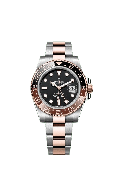GMT Master II Black Dial (Rose Gold + Black)