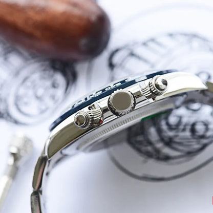 Daytona Oystersteel | Silver & Royal Blue