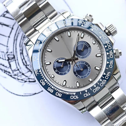Daytona Oystersteel | Silver & Royal Blue